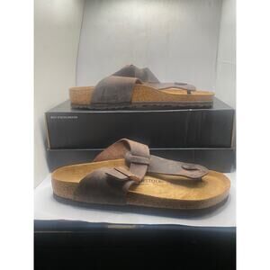 Birkenstock Gizeh Narrow Fit Mocca Birko-Flor Sandals women Size 11.5